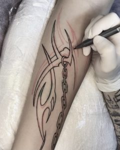 Freehand cybertribal desenhado por darko